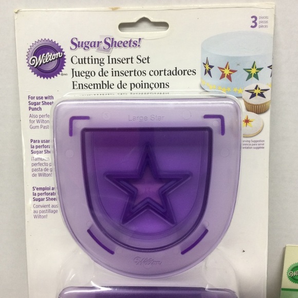 Wilton Cutting Decorating Stamp Set of 2 cake Decorating Cut Press New - Picture 2 of 8